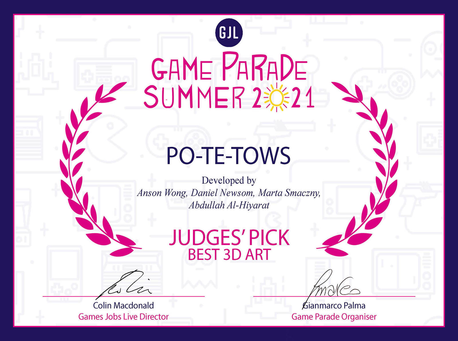 GJL Game Parade Summer 2021